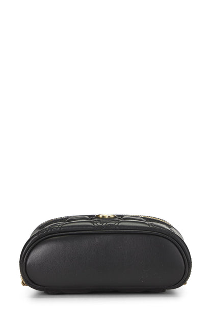 Gucci, Bolso mini con asa Guccissma Marmont negro Pre-Loved, Negro