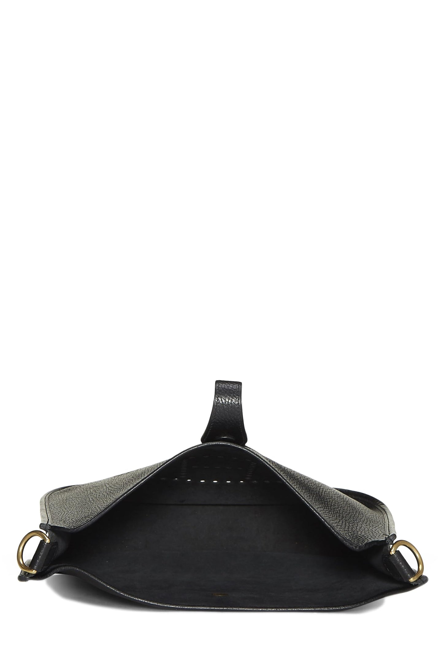 Hermès, Pre-Loved Black Ardennes Evelyne I GM, Negro