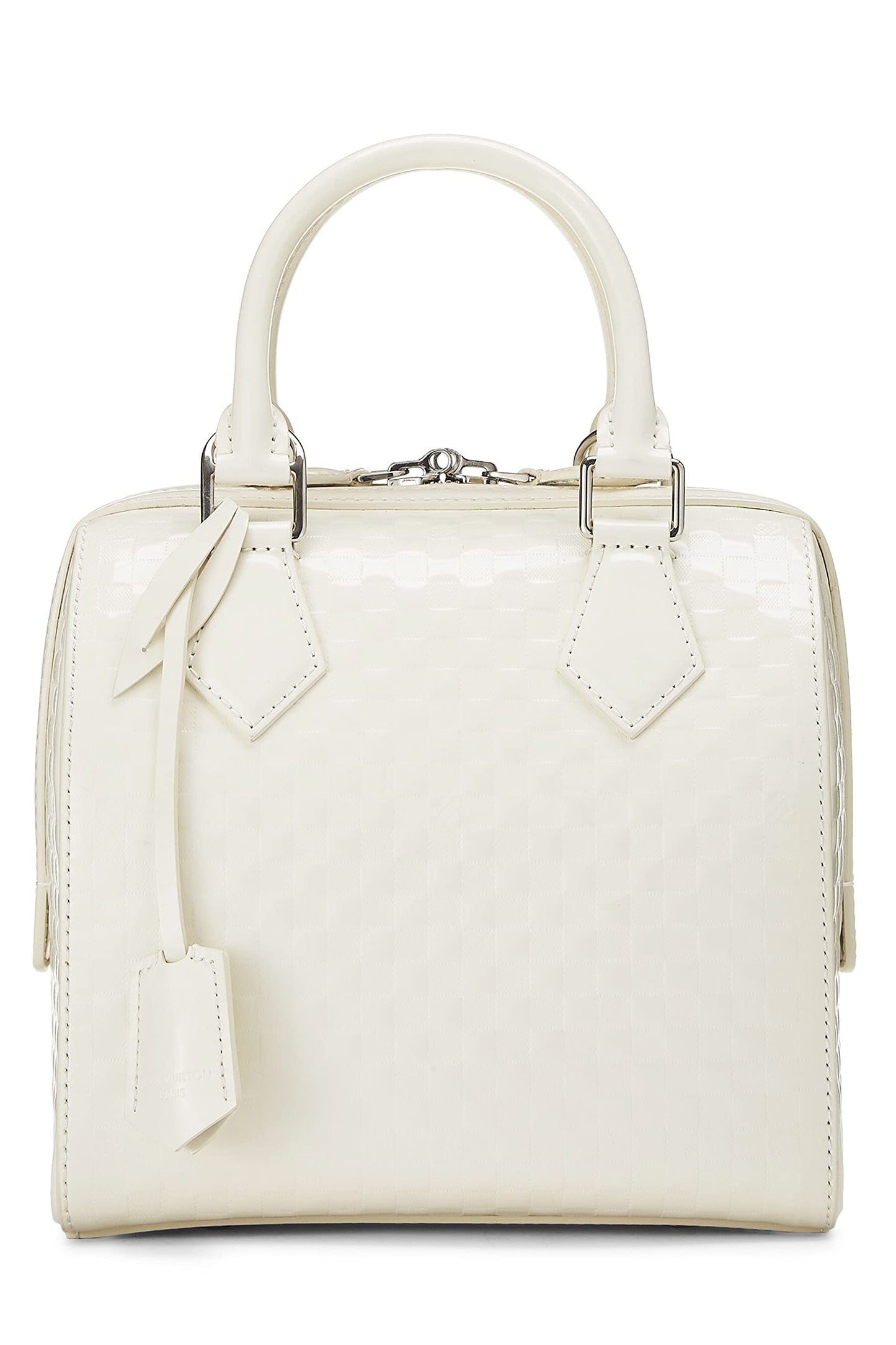 Louis Vuitton, Speedy Cube PM Damier Facette Blanc d'occasion, Blanc