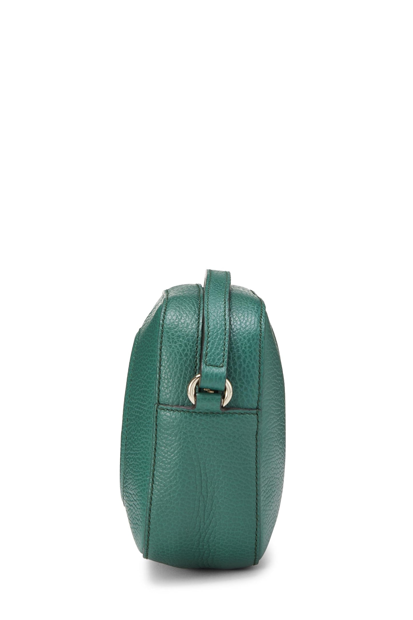 Gucci, Pre-Loved Green Grained Leather Soho Disco, Green