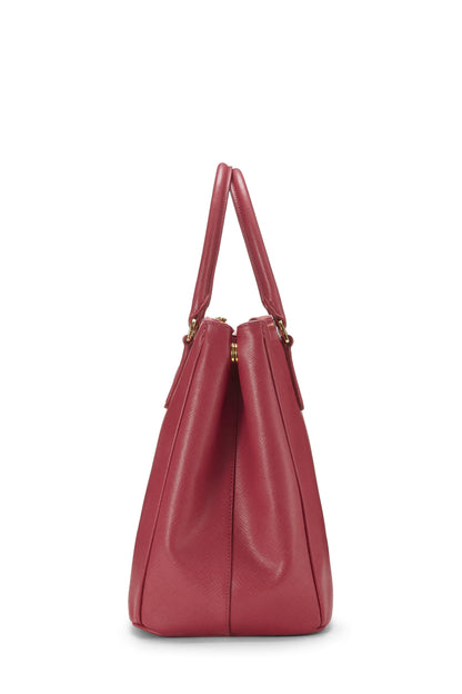 Prada, Bolso ejecutivo grande Saffiano rosa Pre-Loved, Rosa