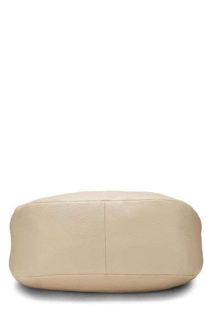 Prada, Vitello Daino Hobo Medium Beige Pré-Aimé, Beige