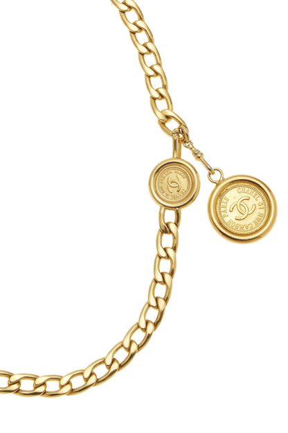 Chanel, Pre-Loved Gold 'CC' Chain Belt, Gold