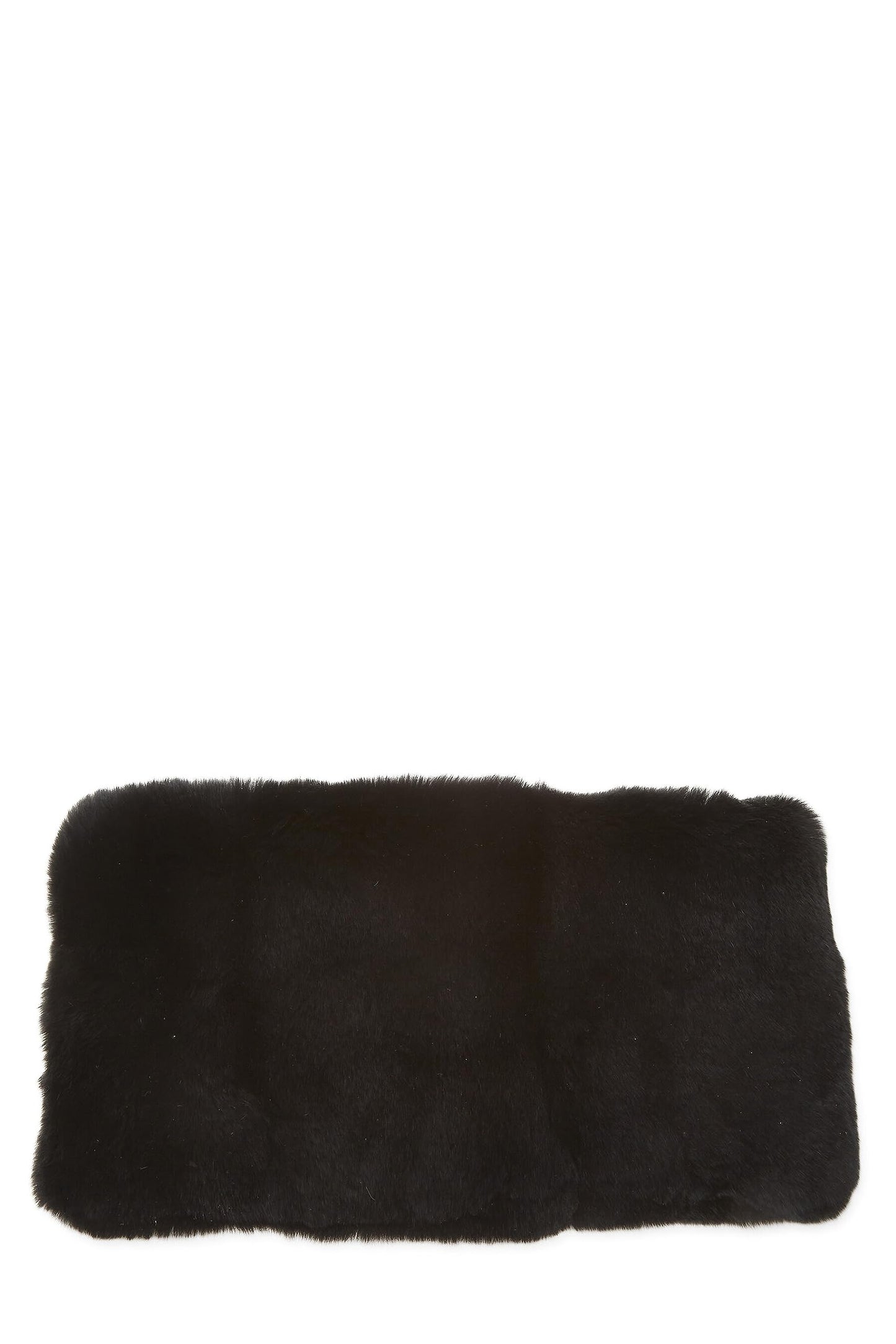 Chanel, Pre-Loved Black Fur 'CC' Muffler, Black