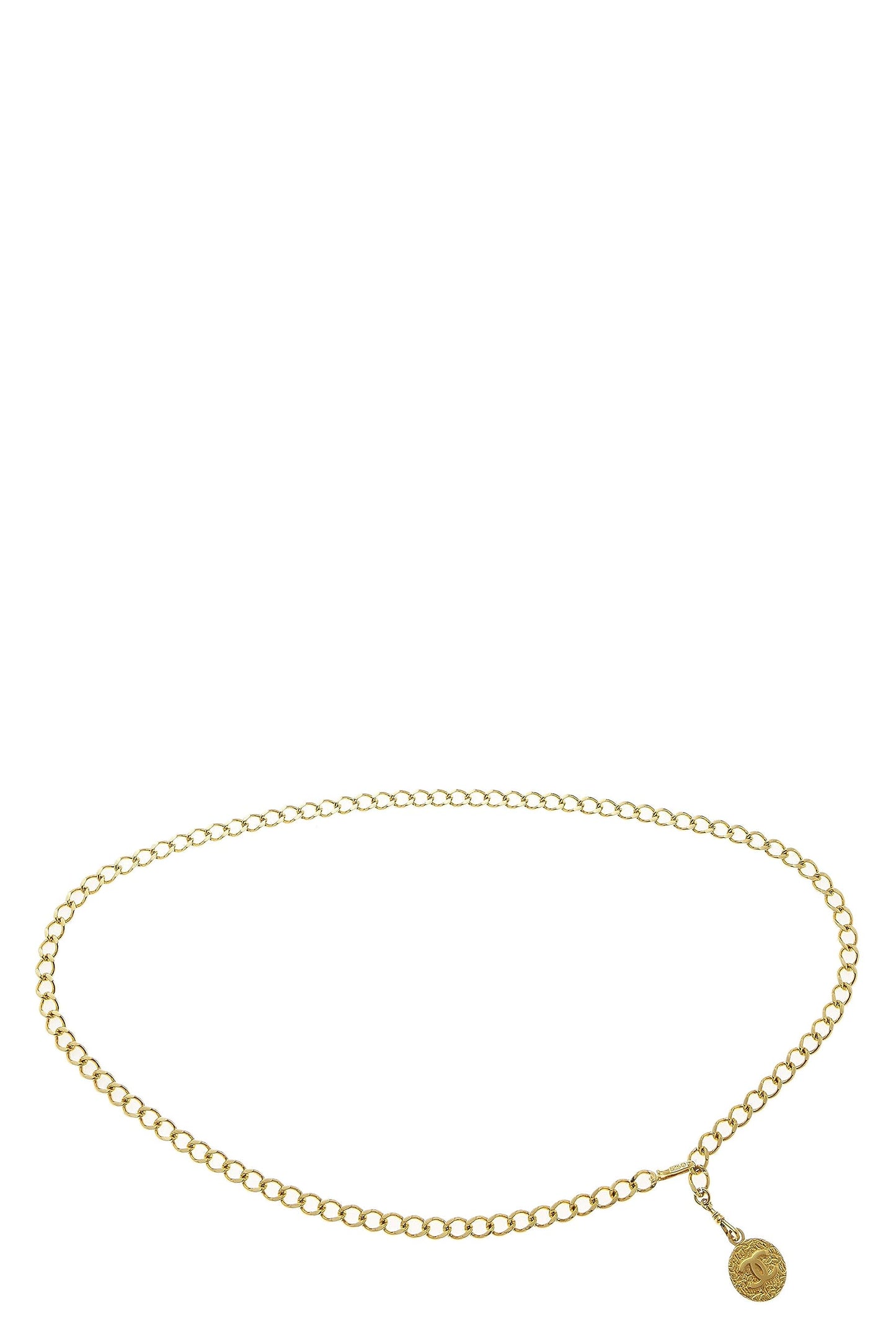 Chanel, Pre-Loved Gold 'CC' Chain Belt, Gold