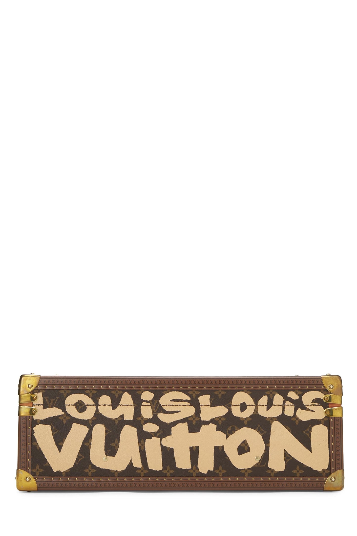 Louis Vuitton, Malle en toile graffiti Monogram beige Stephen Sprouse x Louis Vuitton d'occasion, beige