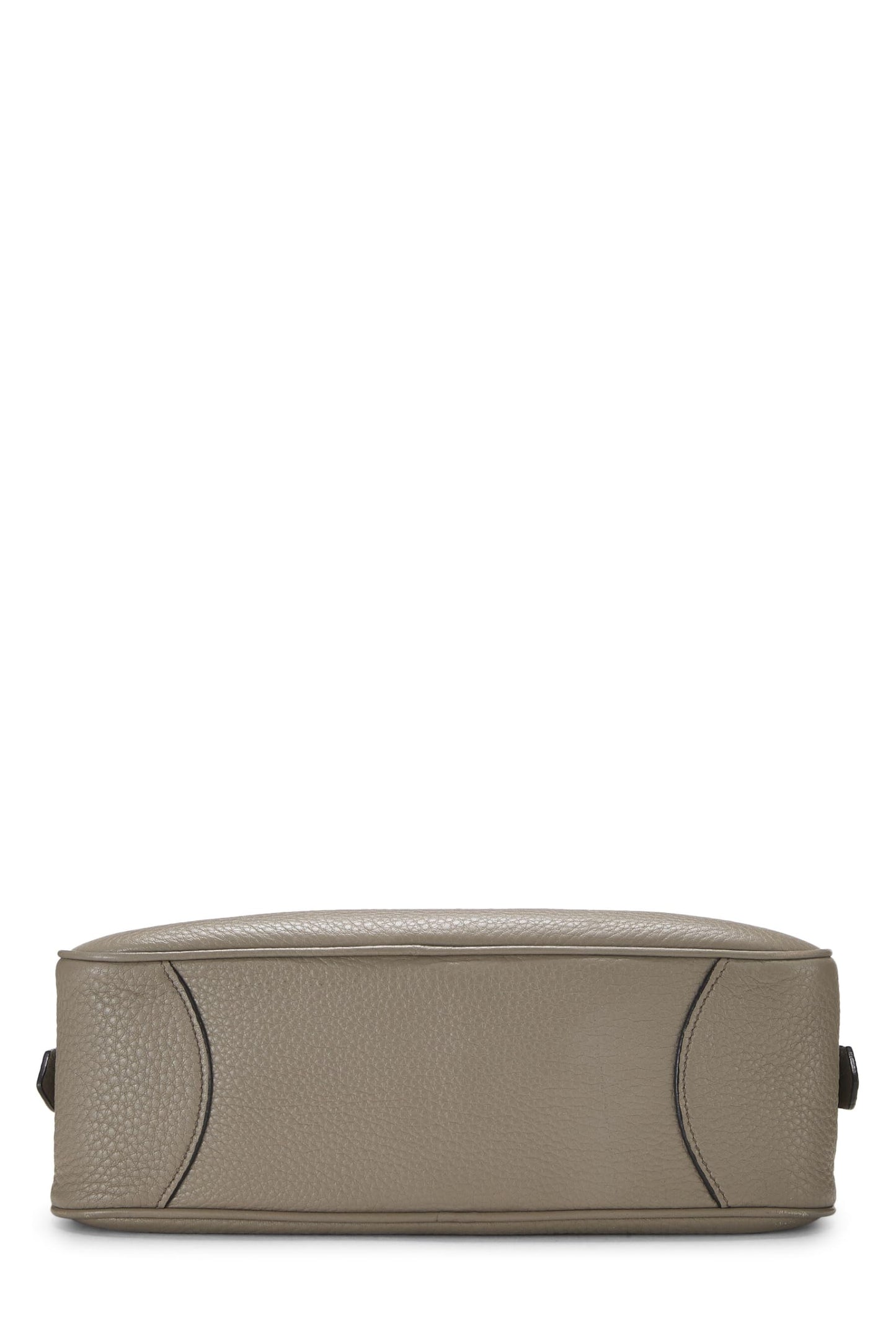 Prada, petit sac bowling convertible Vitello Daino gris d'occasion, gris