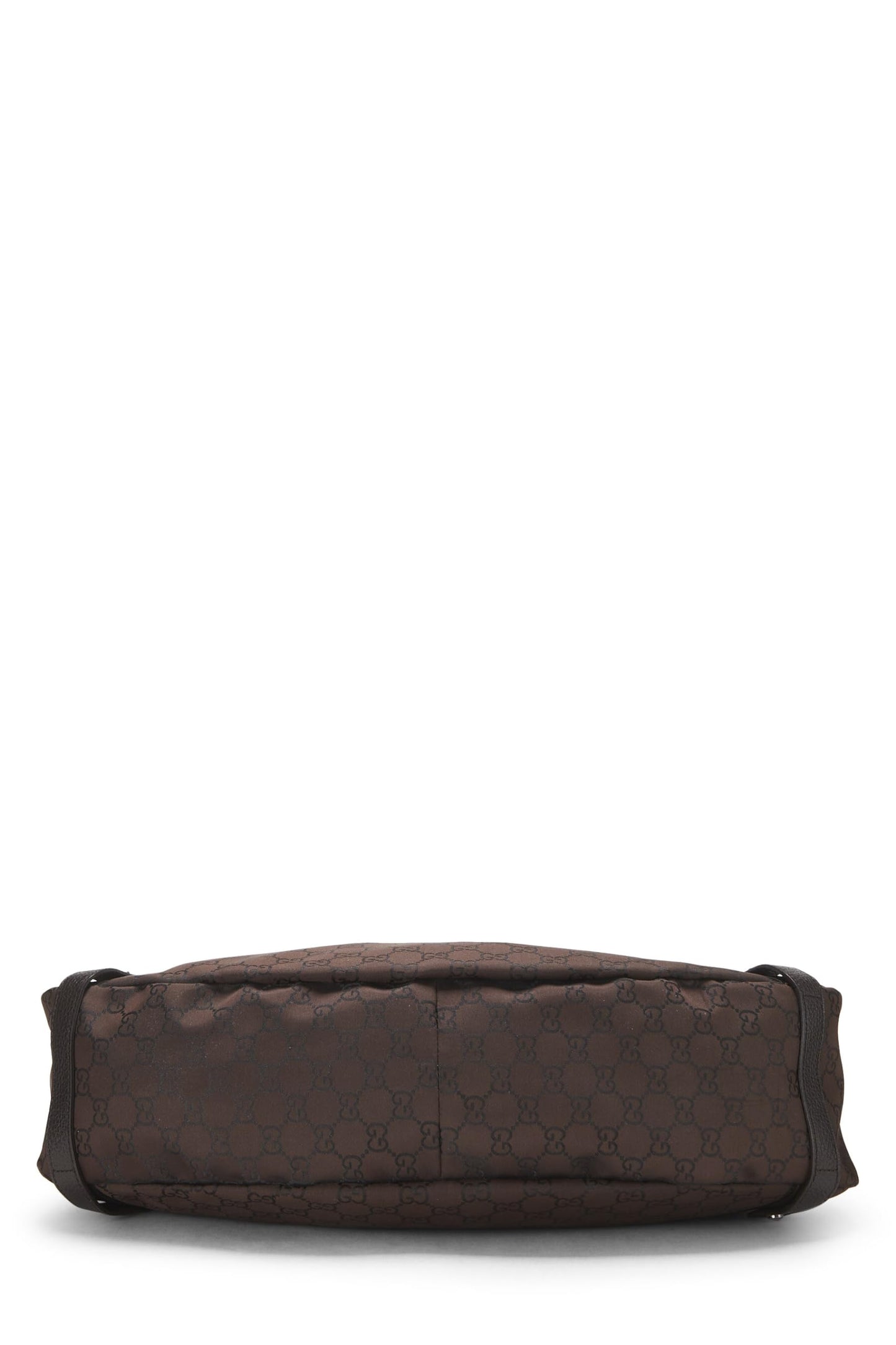 Gucci, sac fourre-tout Abbey en nylon marron GG d'occasion, grand modèle, marron