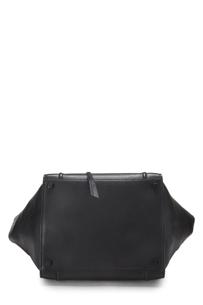 Céline, Pre-Loved Black Calfskin Leather Phantom Medium, Black