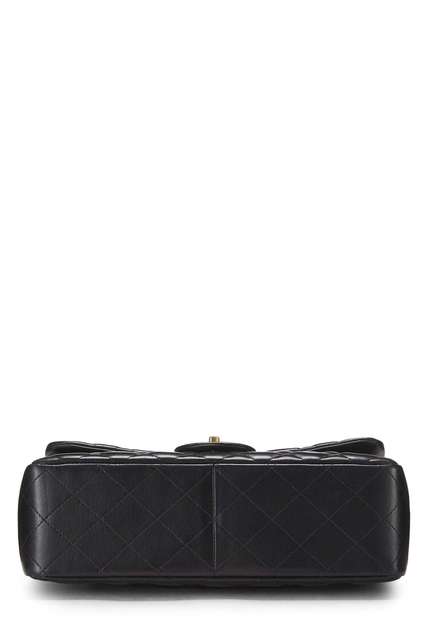 Chanel, Pre-Loved Black Quilted Lambskin New Classic Double Flap Jumbo, Black