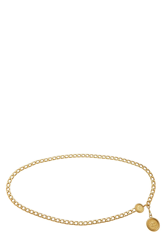 Chanel, Pre-Loved Gold 'CC' Chain Belt, Gold