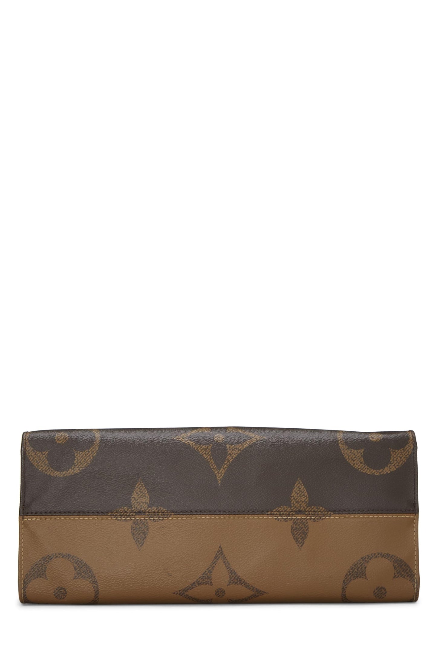 Louis Vuitton, Pre-Loved Brown Giant Monogram On The Go MM, Brown