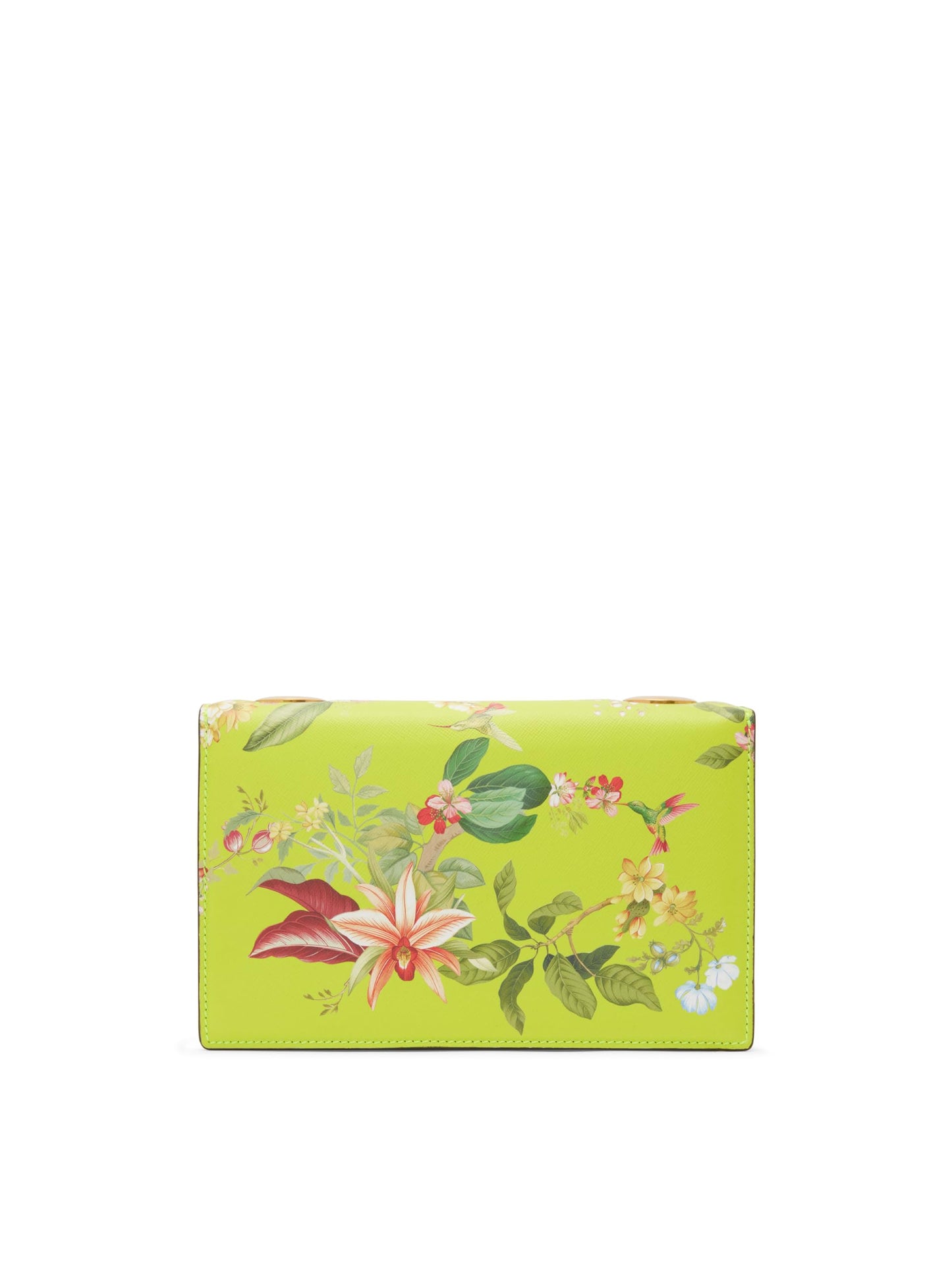 Oscar de la Renta, Flora & Fauna Printed TRO Bag, Neon Yellow