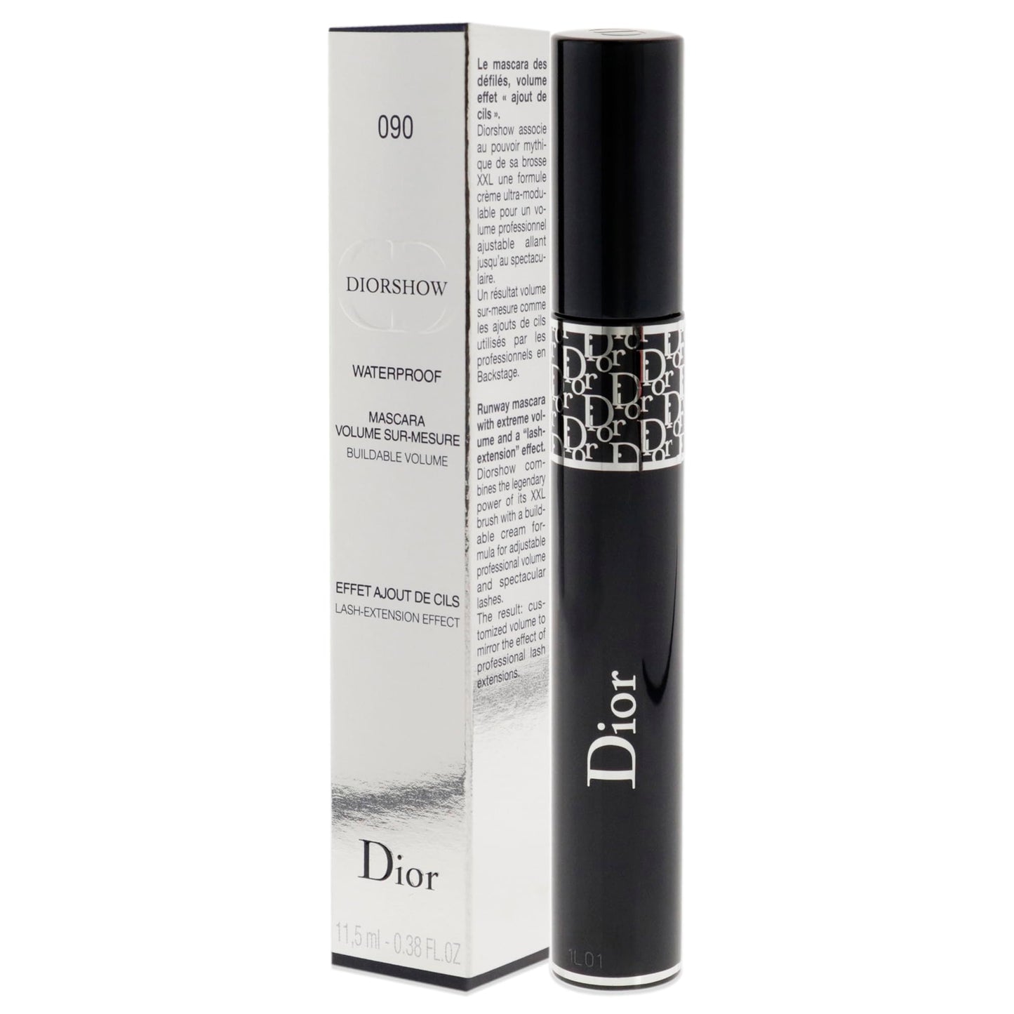 Máscara de pestañas resistente al agua DiorShow - 090 Catwalk Black de Christian Dior para mujer - 0,38 oz