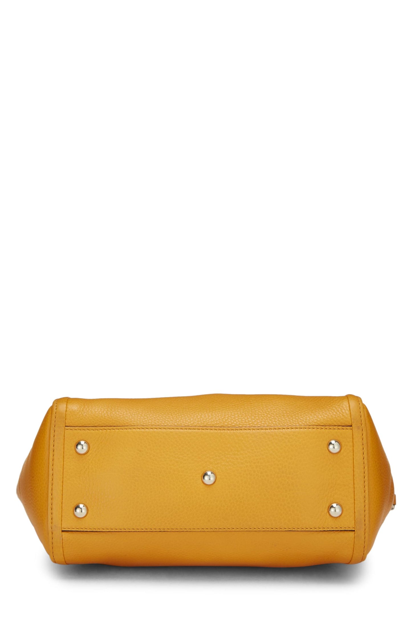 Gucci, Pre-Loved Orange Grained Leather Soho Top Handle Bag, Yellow