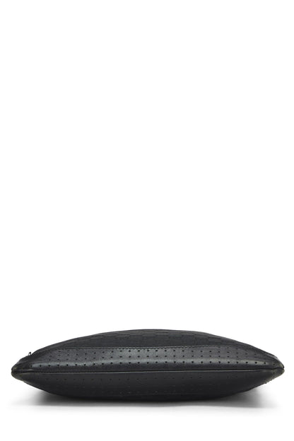 Gucci, Pre-Loved Black Canvas Pocket Messenger, Black