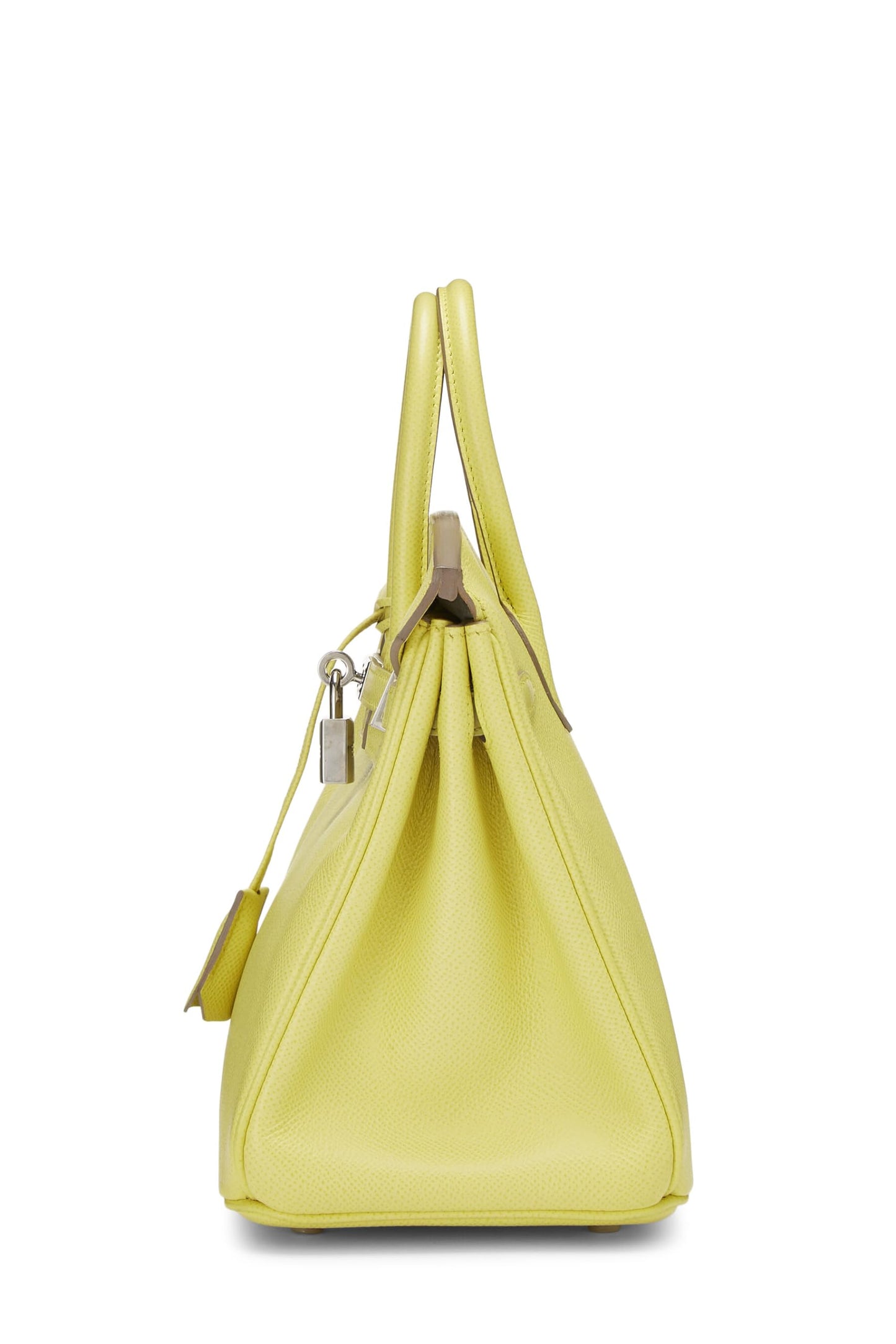 Hermès, Birkin Epsom 25 d'occasion en citron vert, citron vert