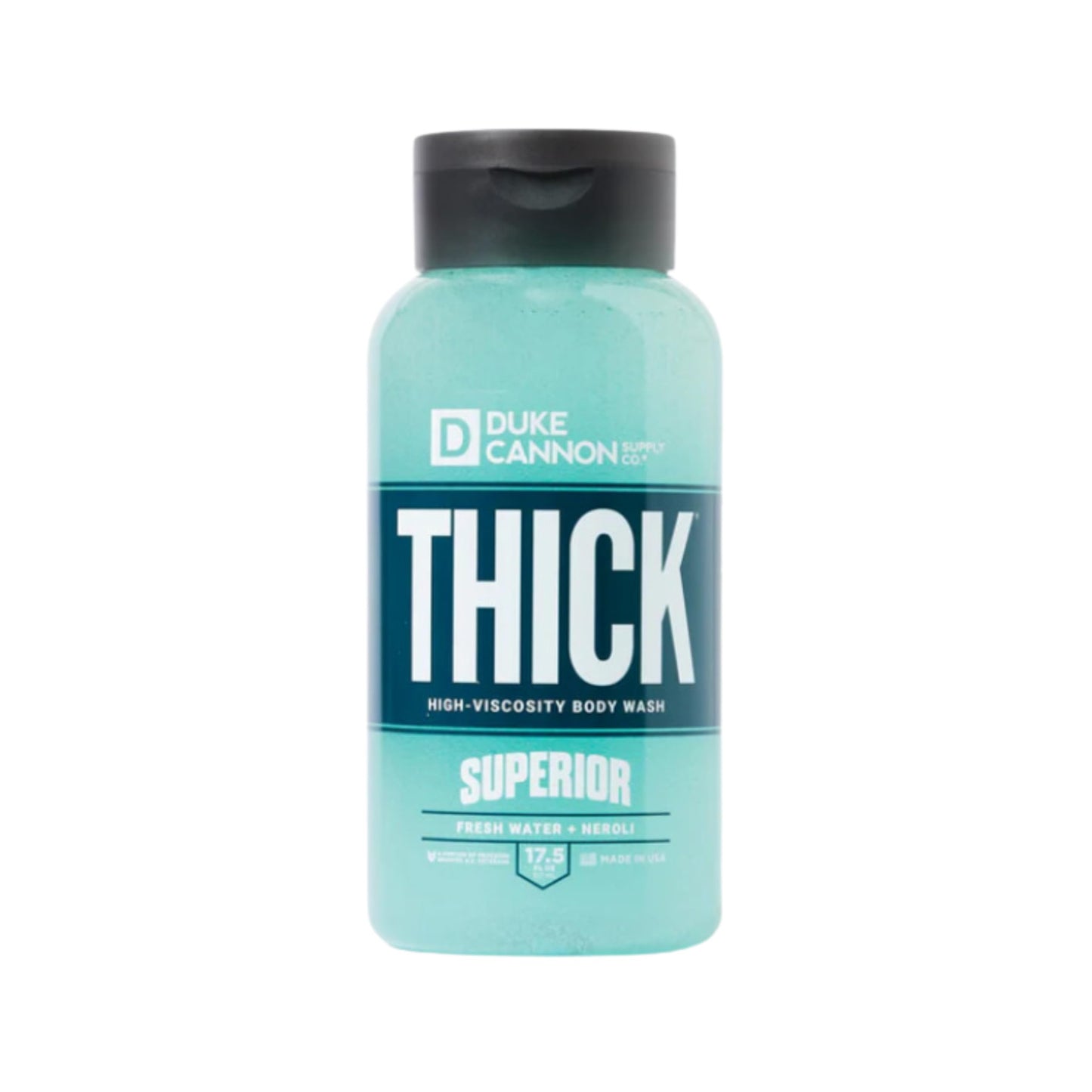 Gel de baño de alta viscosidad THICK para hombres de Duke Cannon Supply Co., variedad Scent Seeker, paquete de 4, ingredientes de primera calidad, espesantes de origen vegetal, espuma superior, exfoliante natural, 17,5 onzas líquidas (paquete de 4)