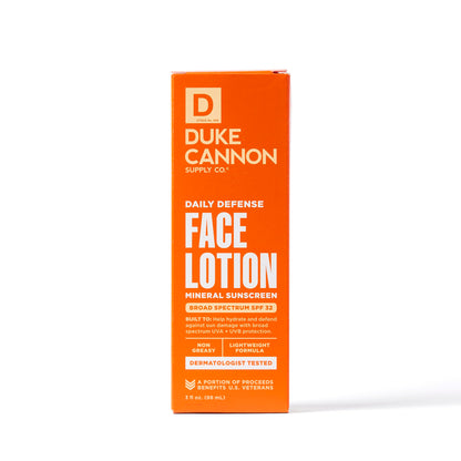 Lotion de défense quotidienne pour le visage SPF de Duke Cannon Supply Co.