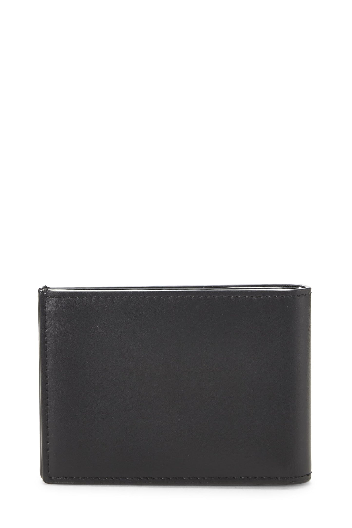 Fendi, Pre-Loved Black Leather Bifold Wallet, Black