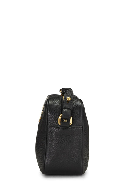 Prada, Bolso para cámara Vitello Daino negro Pre-Loved, Negro