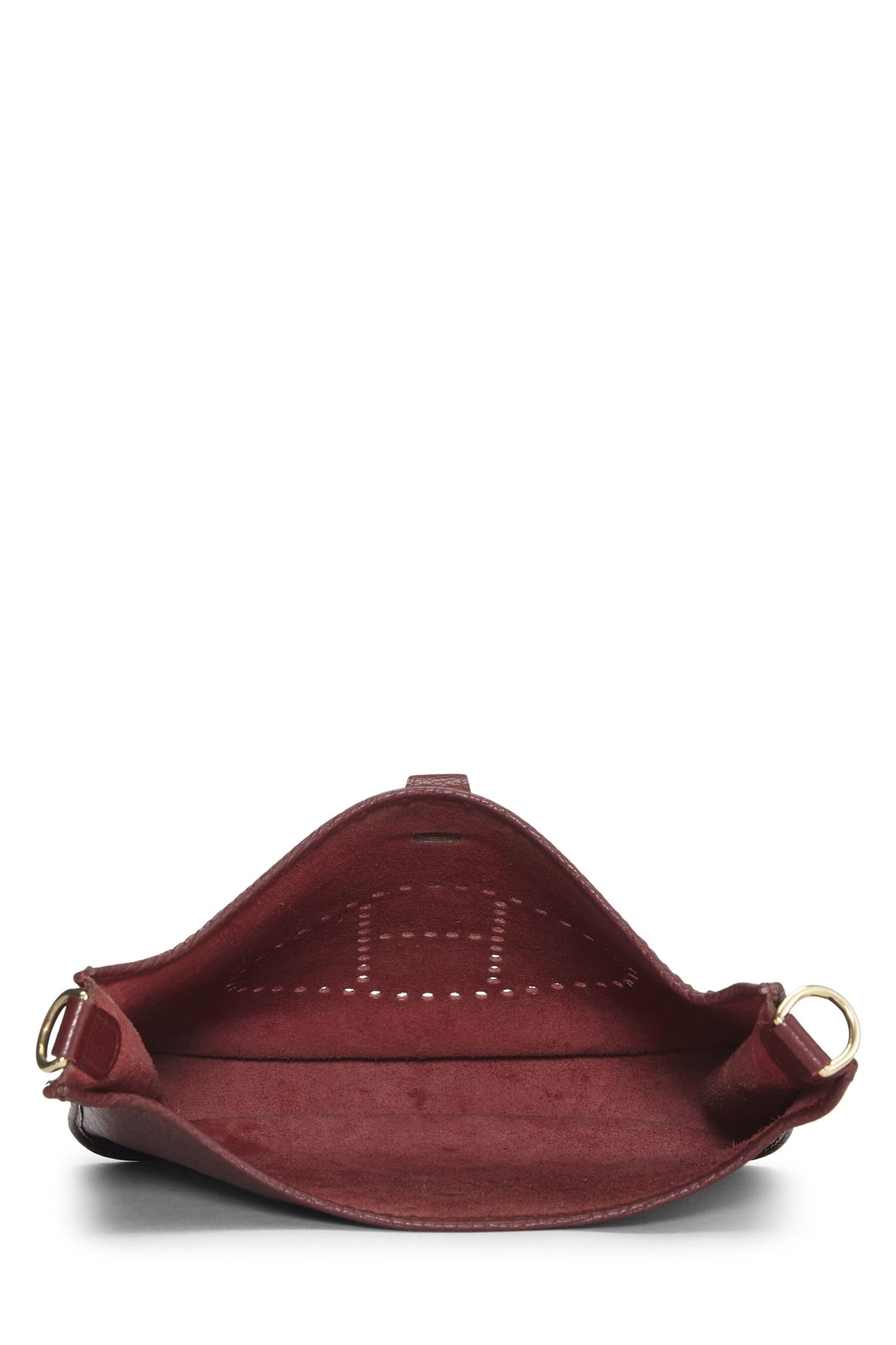 Hermès, Pre-Loved Burgundy Clemence Evelyne I GM, Burgundy