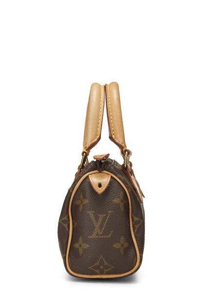 Louis Vuitton, Pre-Loved Monogram Canvas HL Speedy Mini, Marrón