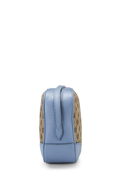 Gucci, sac à bandoulière Bree en toile GG bleu d'occasion, bleu