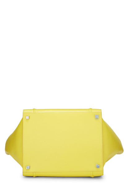 Céline, Pre-Loved Yellow Leather Phantom Medium, Yellow