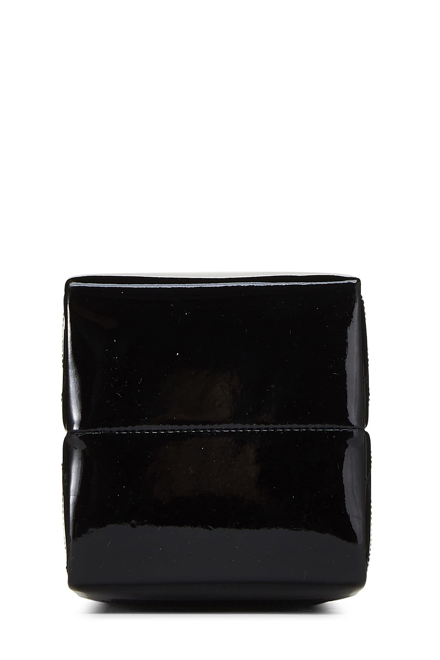 Chanel, Pre-Loved Black Patent Leather Milk Carton Bag, Black