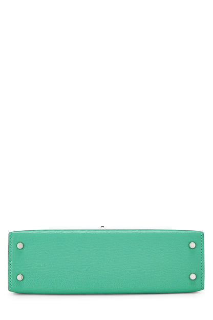 Hermès, Menthe Chèvre Mysore Kelly Sellier 20 NM d'occasion, Menthe