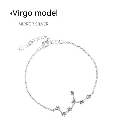 Lucky Twelve Constellation Moonstone Bracelet For Women