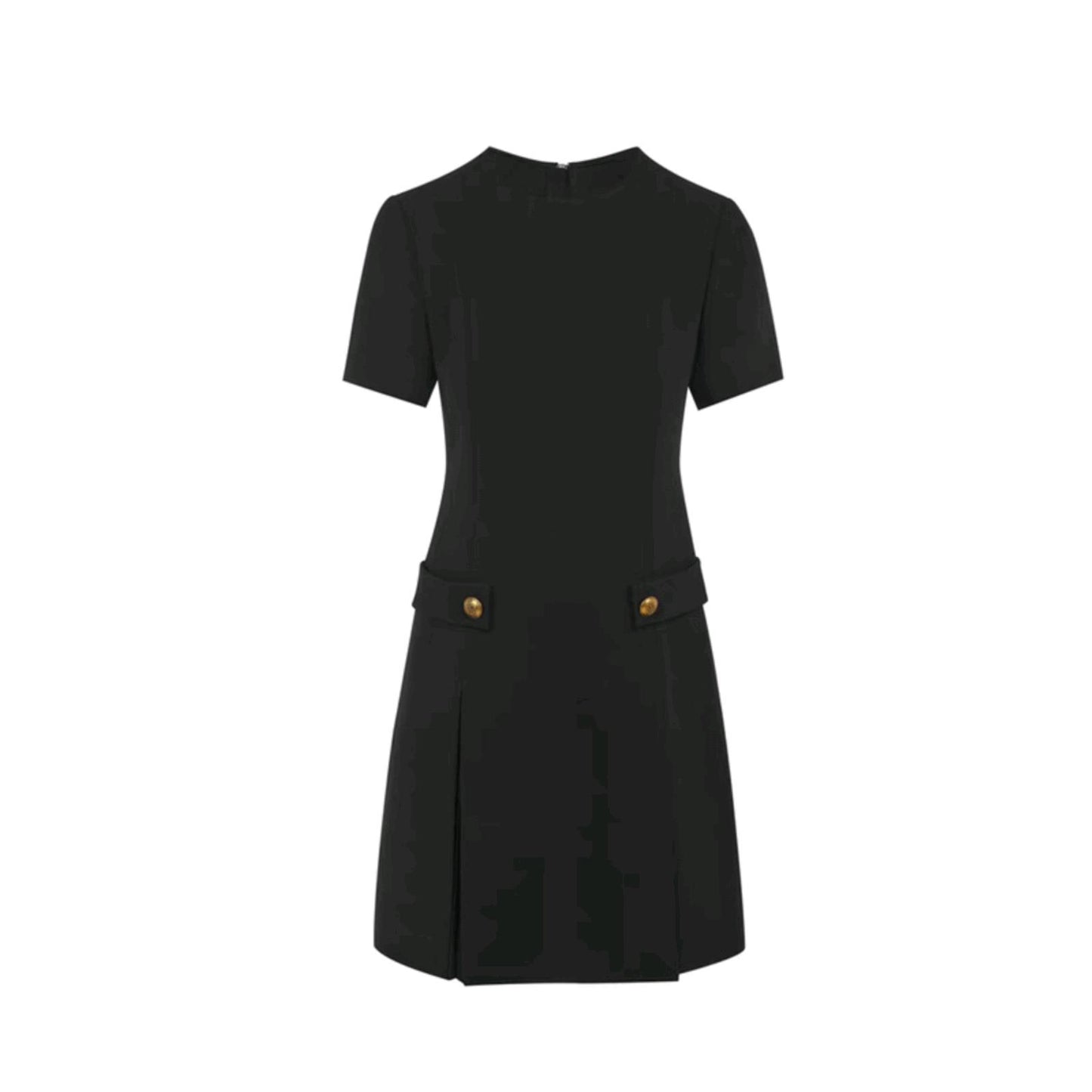 Autumn New Short Sleeve Pleated Dress Women