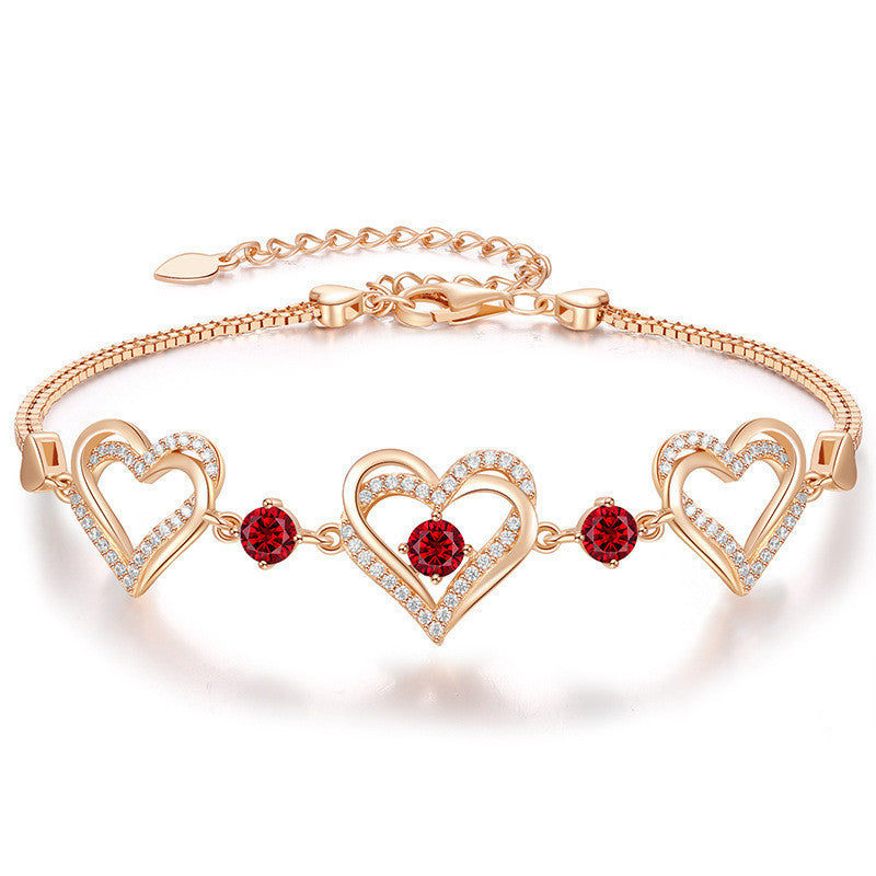 Bracelet en cristal pour douze anniversaires, bijou de personnalité tendance pour la main