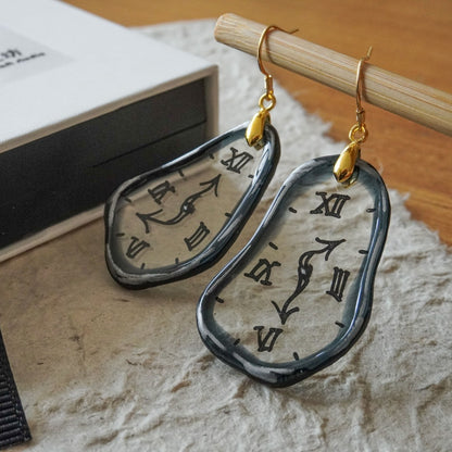 Creative Time Gear Clock Earrings