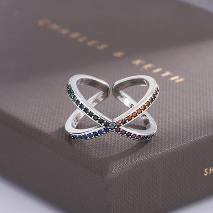 Japanese Light Luxury Cross Ring Designed By Minority Women