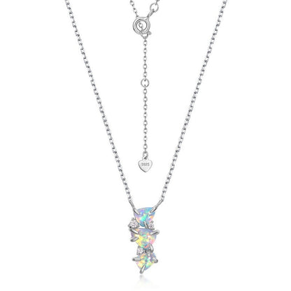 Women's Fashion Versatile Colorful Synthetic Opal Pendant Necklace