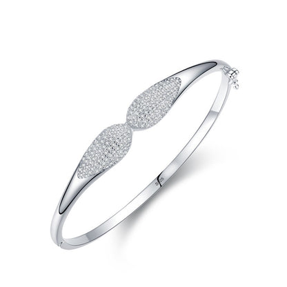 Elegant High Grade Diamond S925 Silver Bracelet