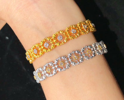 S925 Silver Natural Topaz Bracelet