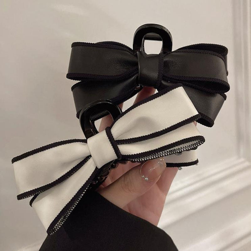 French Elegant Bow Claw Clip Girls Spring And Summer