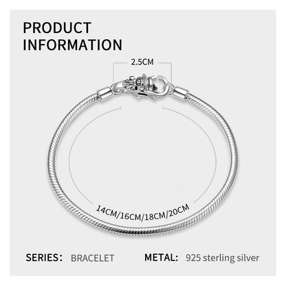 Boucle de bracelet à faire soi-même en argent sterling S925