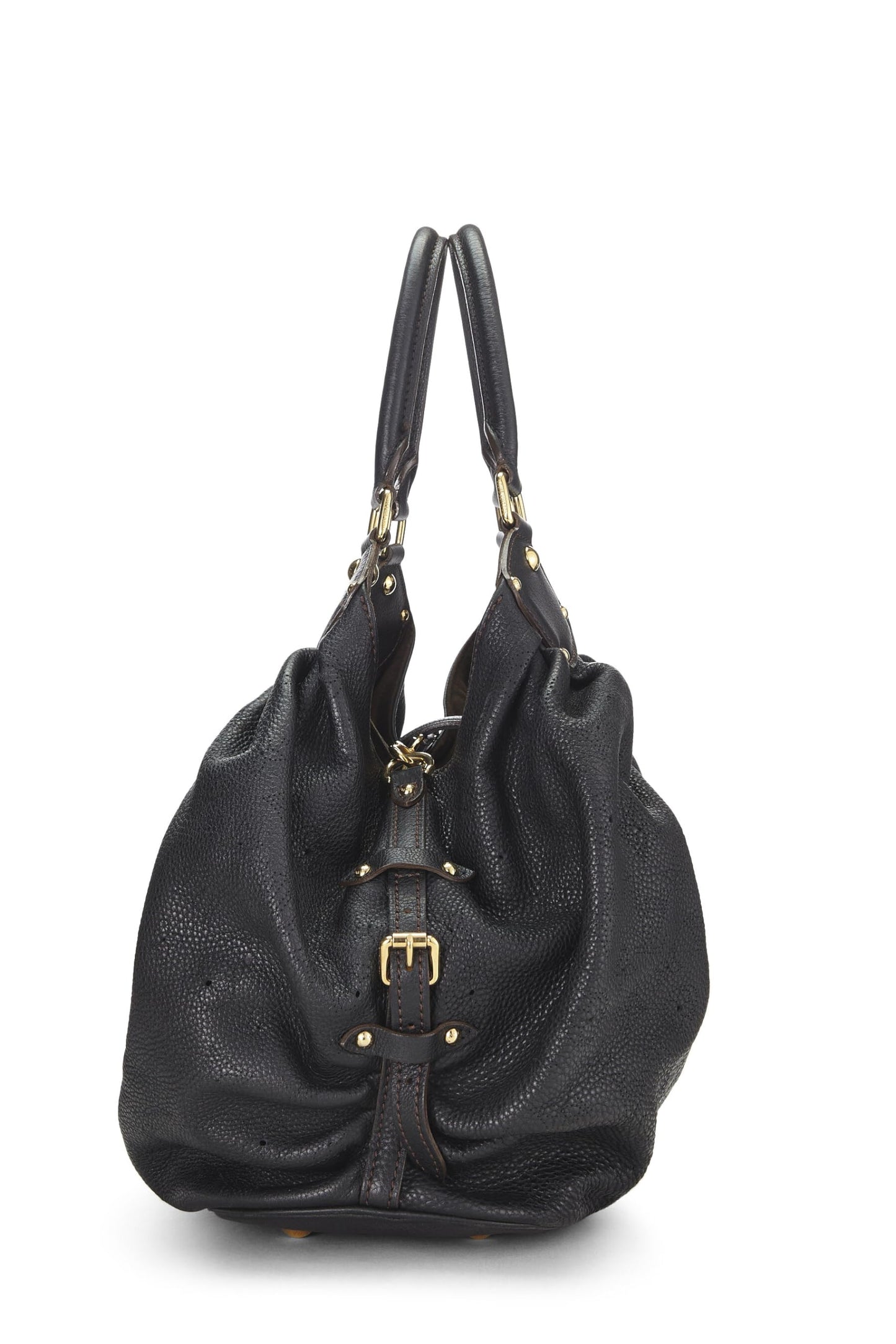 Louis Vuitton, Pre-Loved Black Monogram Mahina Large, Black