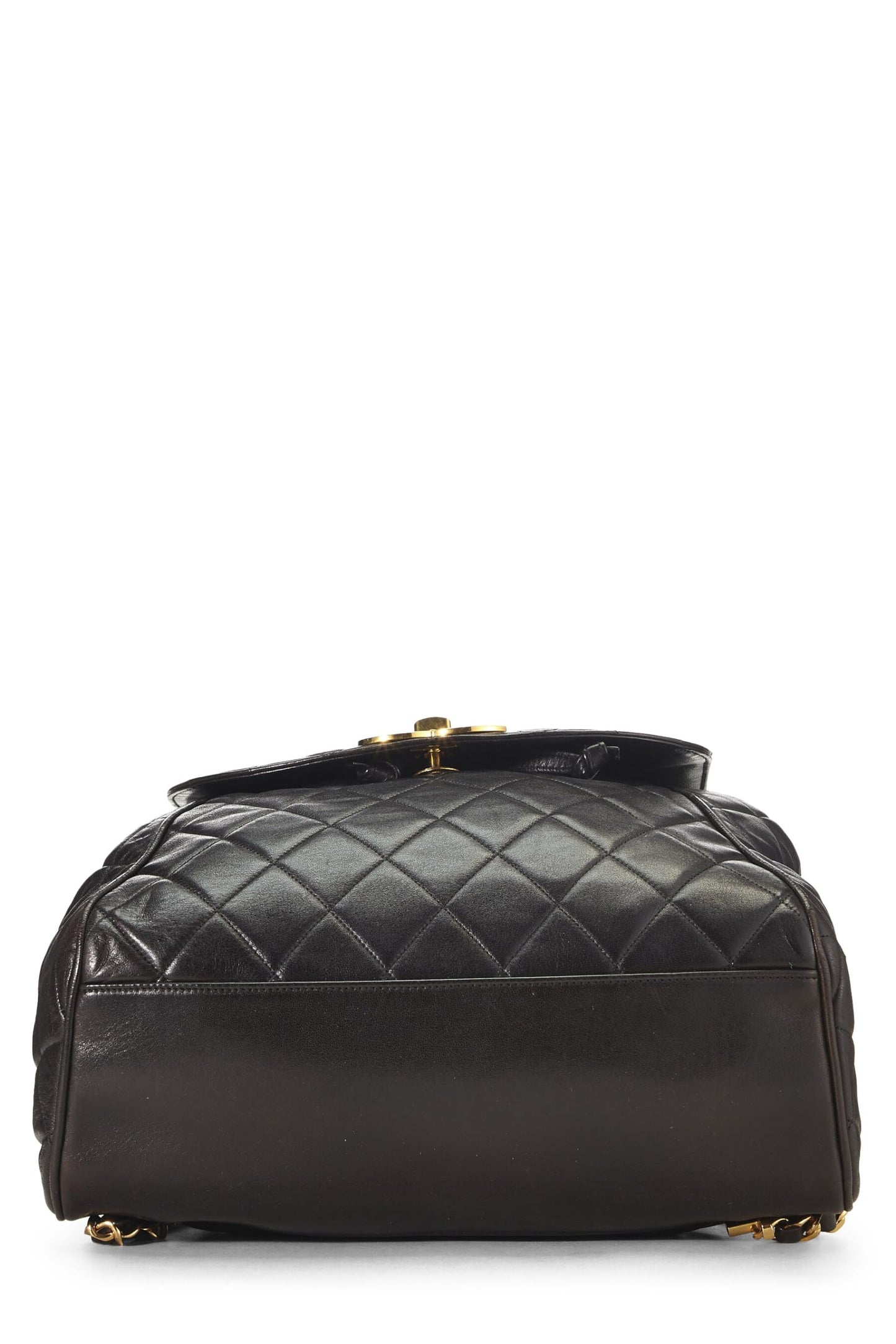 Chanel, Pre-Loved Black Quilted Lambskin Backpack Large, Black