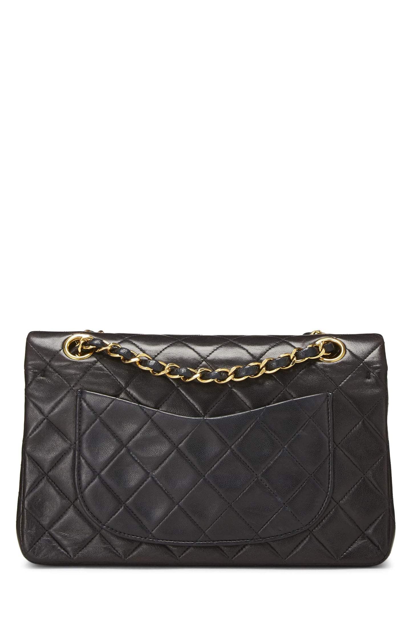 Chanel, Pre-Loved Black Quilted Lambskin Classic Double Flap Small, Black