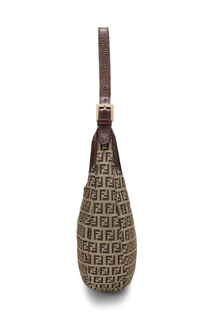 Fendi, sac hobo en toile marron Zucchino d'occasion, marron