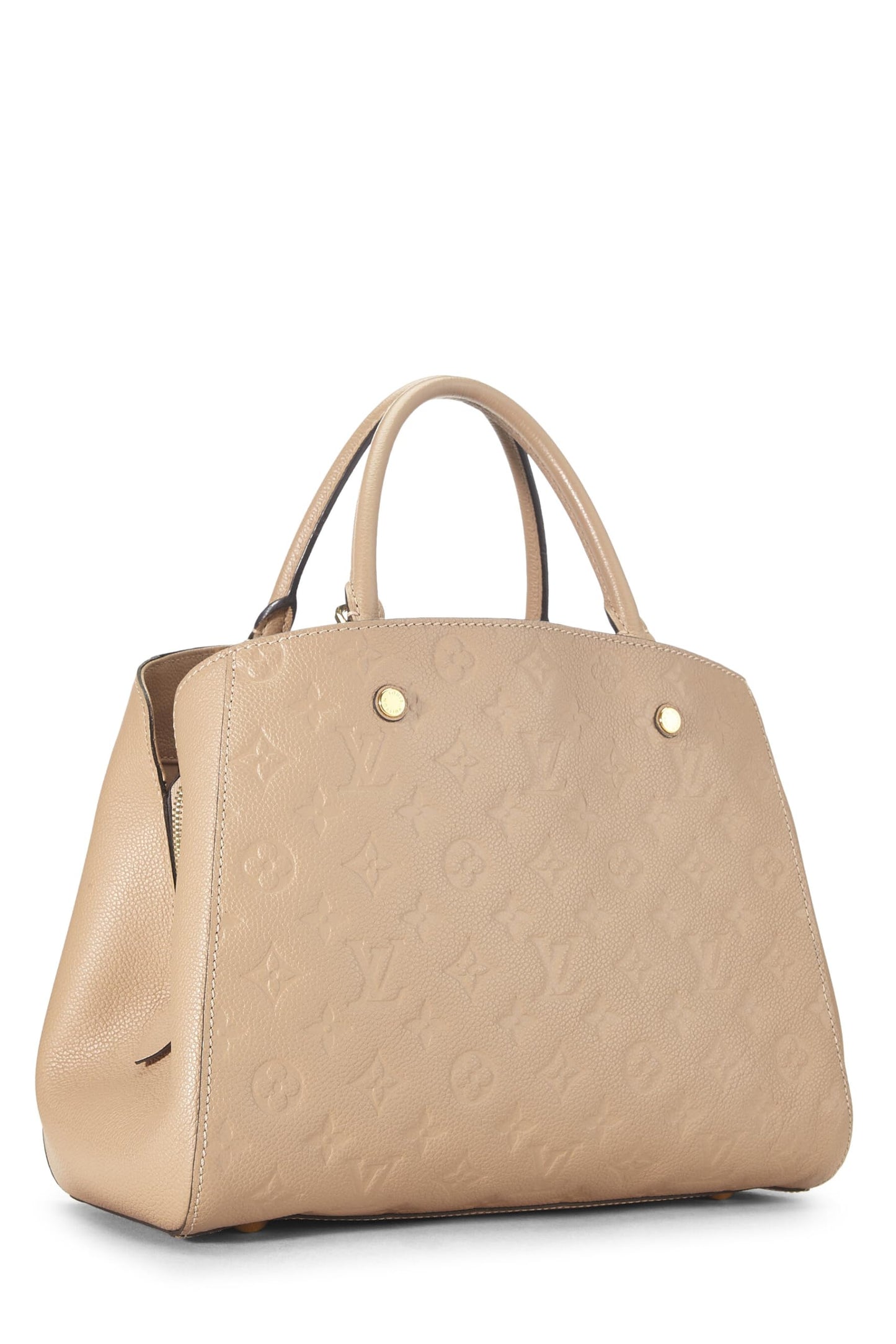 Louis Vuitton, Monogramme beige pré-aimé Empreinte Montaigne MM, Beige