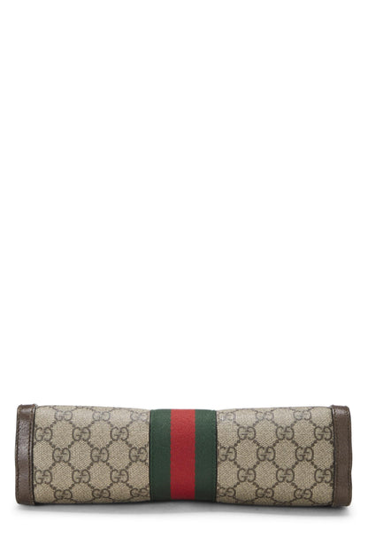 Gucci, Bolso de hombro Ophidia de lona original GG Supreme marrón pre-Loved mediano, Marrón