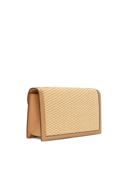 Oscar de la Renta, Raffia Woven TRO Bag, Beige