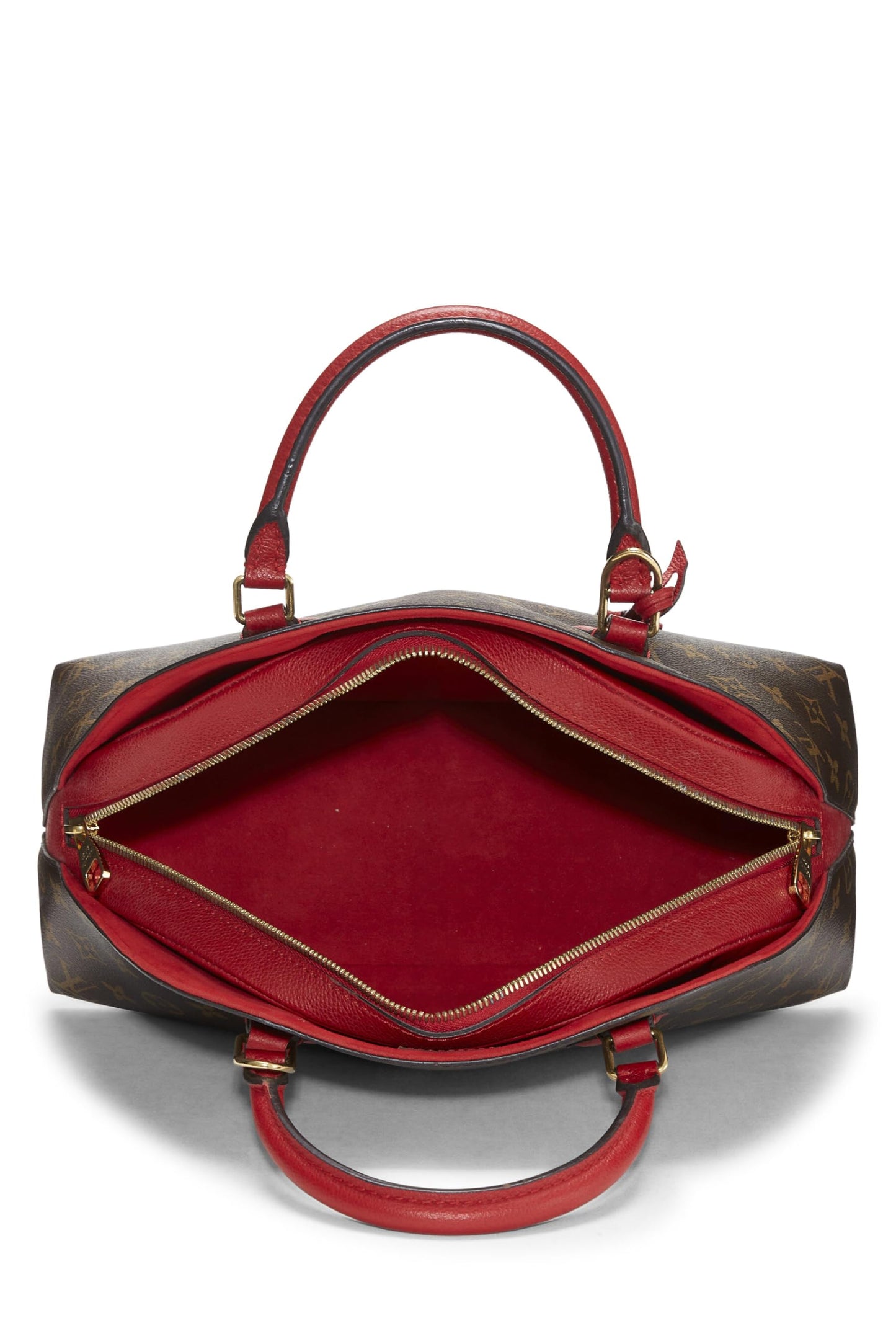 Louis Vuitton, Alma BNB de lona con monograma rojo Pre-Loved, Rojo