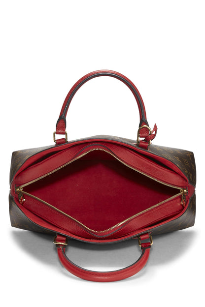 Louis Vuitton, Alma BNB de lona con monograma rojo Pre-Loved, Rojo